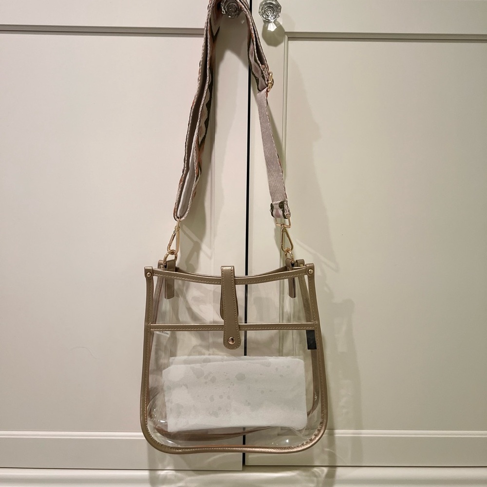 Clear bag with cute strap